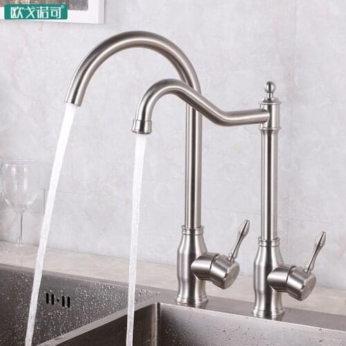 Europe design heavy weight hot and cold water kitchen faucet washing sink mixer