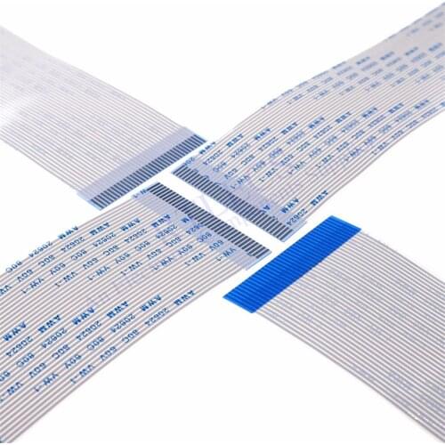 100pcs Flexible Flat Cable 30 PIN different ends FFC 1.0 mm pitch Length 60 70 80 100 120 150 200 250 300 400 450 500 600 700mm