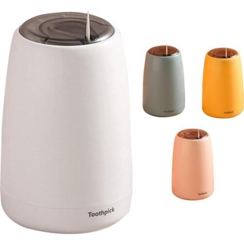 Creative Toothpick Holder Household Automatic Nordic Style Press Type Toothpick Dispenser for Home Table Decor Accessories