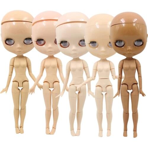 Factory blyth doll toy joint body bald head doll without eyechips, the scalp is loose, scalp without glue 30cm