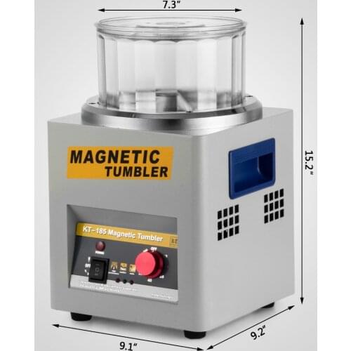 MAGNETIC TUMBLER FOR POSHING MACHINE 180MM KT185 DIAMONDS FINISHER JEWELRY POLISHER MACHINE