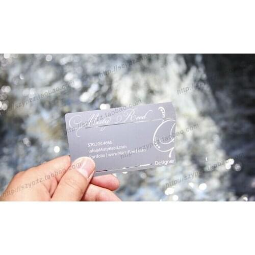 Metallic Color, metal business cards , 100pcs a lot Deluxe Metal Business Card Vip Cards,Double-side free design NO.3022