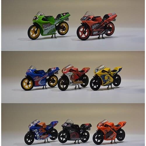 Mini alloy+abs Miniature model motorcycle 8pcs/set