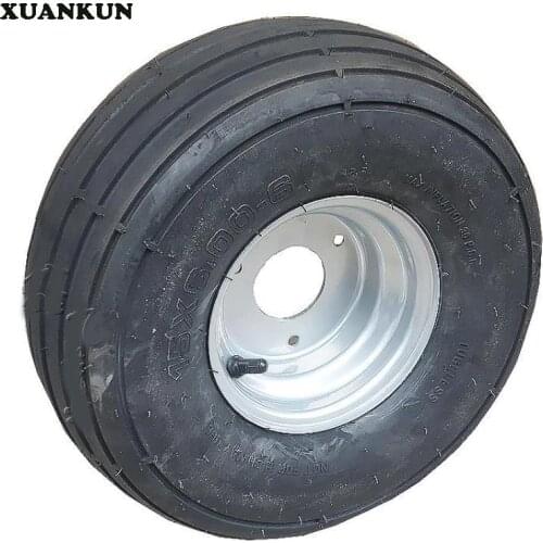 XUANKUN ATV Four Round Kart Modified 15X6.00-6 Inch Tires Vacuum 6 Inch Road Tires