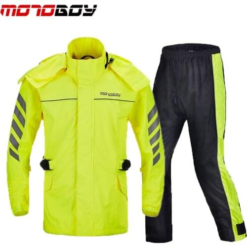 MOTOBOY Motorcycle Raincoat Rainproof Waterproof Pants Suit Professional Male fishing Rain clothing coat