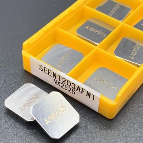 10PCS SEEN1203 AFN1 NX2525 Cermet Grade Carbide Inserts Milling Tools Blades Tips Boring CNC Tools Lathe Cutter Tools