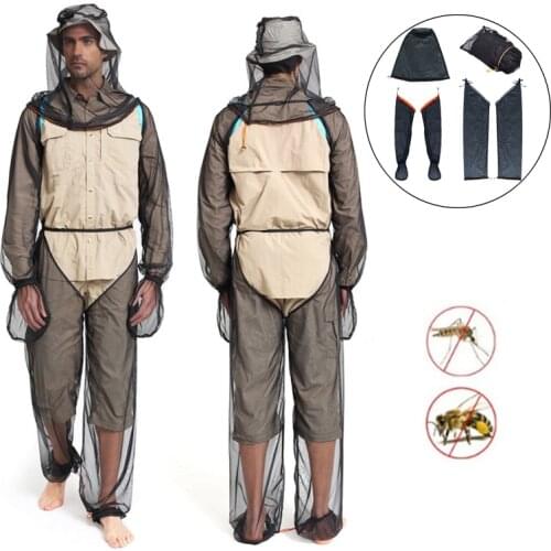 Fishing Anti-mosquito Clothes Mosquito Repellent Suit Outdoor Camping Gardening Adventure Mesh Anti bee Suit Breathable Clothes