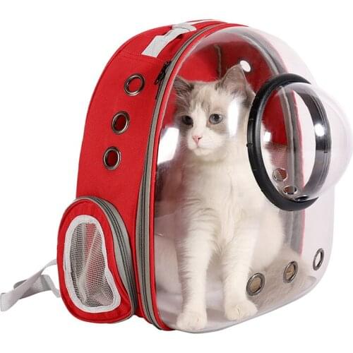 Transparent Pet Backpack Dog Bag Space Bag Travel Out of The House Portable Bag Pet Carrier Cat Backpack Travel Backpack