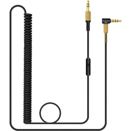 Spring Coiled Replacement Cable Extension Cord for Marshall Major Monitor Mid I 1 II 2 III 3 IV A.N.C Voice Bluetooth Headphones