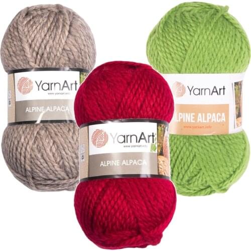 Yarnart Alpine Alpaca Yarn 150gr-120mt Wool DIY Knitting Crochet Wrap Beanie Sweater Kids Adults Knitwears Autumn Winter