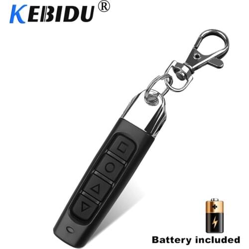 KEBIDU 433MHZ 4 Buttons Garage Gate Door Remote Key Auto Cloning Remote Control Electric Copy Controller Transmitter Switch