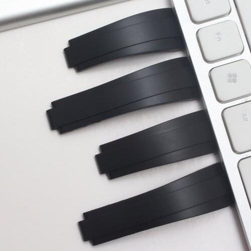 Soft Nature Rubber Silicone Watch Band Replacement Strap for Rolex Daytona Black Water Ghost Submariner Series Men 20mm Bracelet