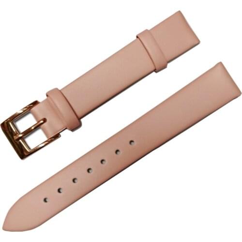 Plain Weave Leather Watch strap 12 14 16 18 20 22 mm Genuine leather Watch band with Gold Pin buckle For IWC For Omega Seiko
