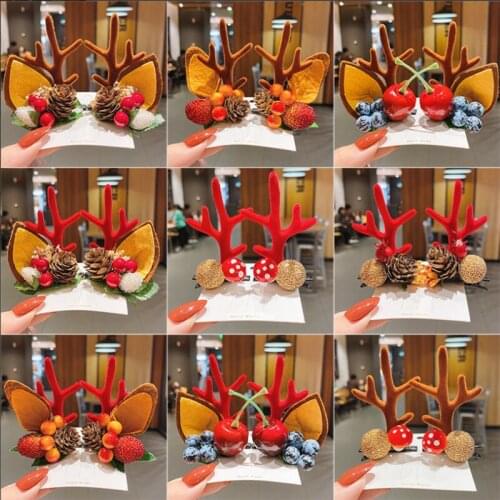 Christmas children wacky hairpin Christmas gifts antler hairpin web celebrity top clip hairpin hairpin headdress hair pin