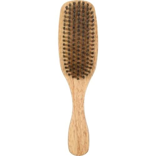 Beard Brush with Synthetic Fiber Bristle - Perfect For Balms and Oils - For Help Softening and Conditioning Beards