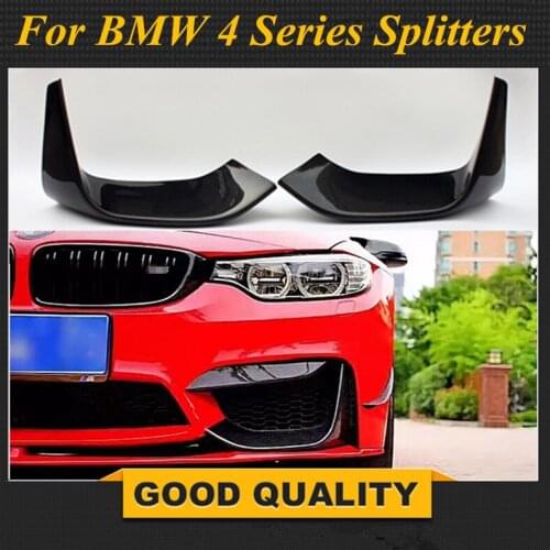 M3 M4 Carbon Fiber Front Bumper Splitter Corner Spoiler Lip For BMW F80 F82 F83 2014