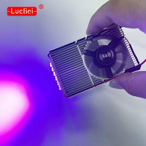 45W High Power UV LED Module For Epson L1800 UV Flatbed Printer Gel Curing Ink Dry Varnish Curing 365nm/395nm Fan Cool LED Light