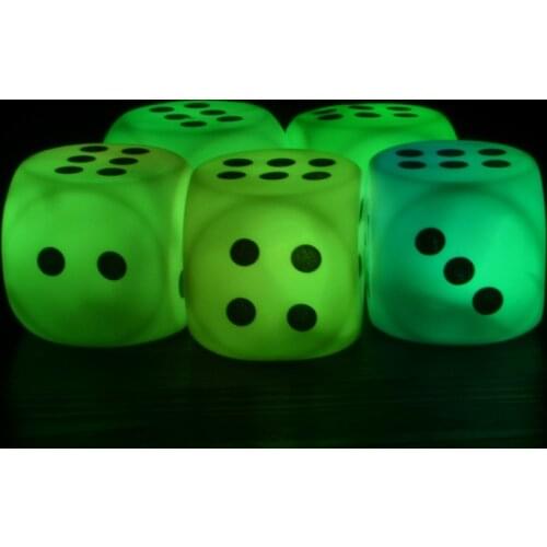 Luminous Dice Couples Families Children Housework Game Fun Dice Christmas Novelty Lights for Event & Party Supplies 300pcs/Lot