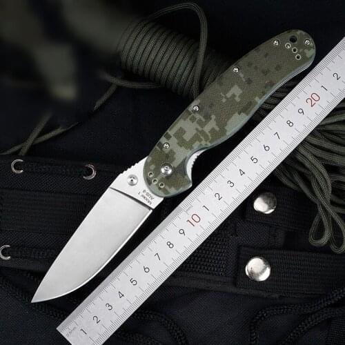 Tactical AUS-8 Folding Blade Pocket G10 Handle Outdoor Survival Hunting Rescue Kitchen EDC Utility Camping Knife 9 Colors