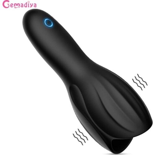 Vibrating Glans Stamina Trainer Vibrator Penis Massager Male Masturbator Dick Stimulator Delay Lasting Adult Sex Toys for Men