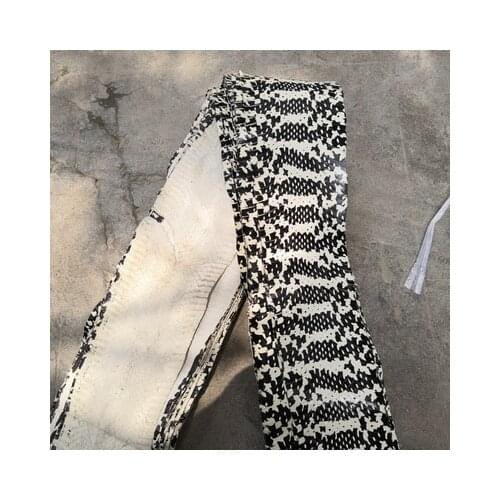 High grade beatiful Twisted genuine snake skin nature leather whole piece craft material for wallet handbag decoration