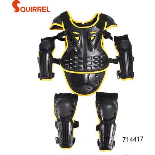 Height 0.85-1.7M Child Baby Body Protect Armor Cycling Riding DH MX Mountain bike Knee Elbow Guard