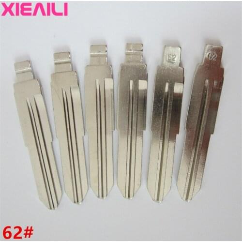 XIEAILI 20Pcs/lot 62# Metal Blank Uncut Flip KD Remote Key Blade For Mitsubishi S211