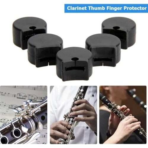 5pcs Clarinet Thumb Cushion Finger Protector Clarinet Parts Finger Comforter Cover Support Musical Instruments Parts Accessories