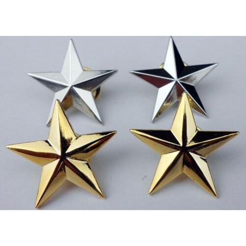 US Army Air Force US Navy One Star Rank Badge Pin Insignia TWO PAIR-0080 Military 5605101
