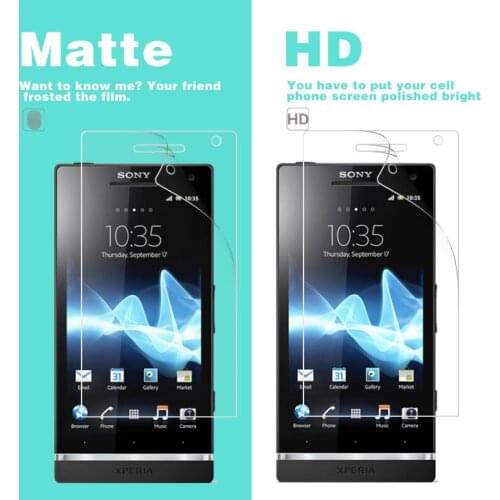 Anti-Glare Matte Film For Sony Song E1 E3 E4 E4G LT25i LT26i LT29i LT30 S36H S39H SP T2 T3 Clear HD Glossy Screen Film Cover