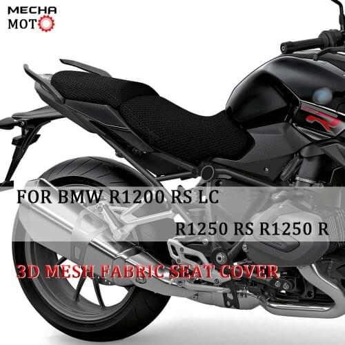 For BMW R1250RS R1250R R1200RS R1200R LC R 1200 RS Seat Covers Anti-Slip 3D Mesh Fabric Seat Cover Breathable Waterproof Scooter