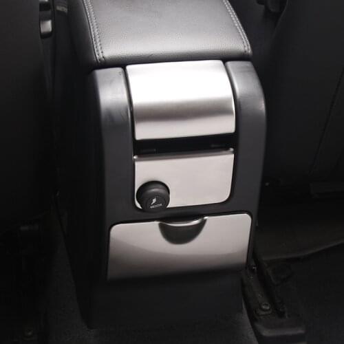 Car Rear Armrest Box Panel Decoration Sticker Trim For Volvo XC60 S60 V60 2010-19 Ashtray Cigarette lighter Modified Decals
