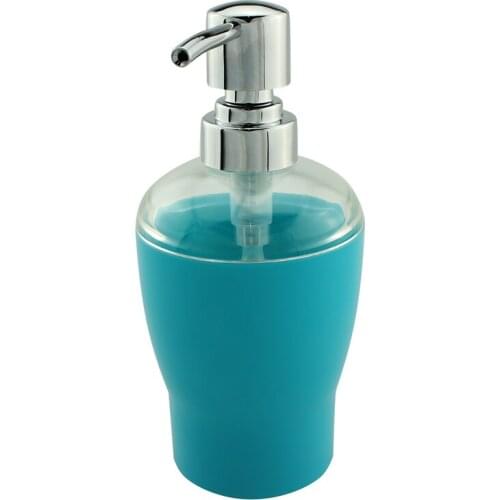 2pcs Acrylic Soap Lotion Liquid Dispenser Pump Bottle Kitchen Bathroom Countertops 10 OZ (Light Blue)