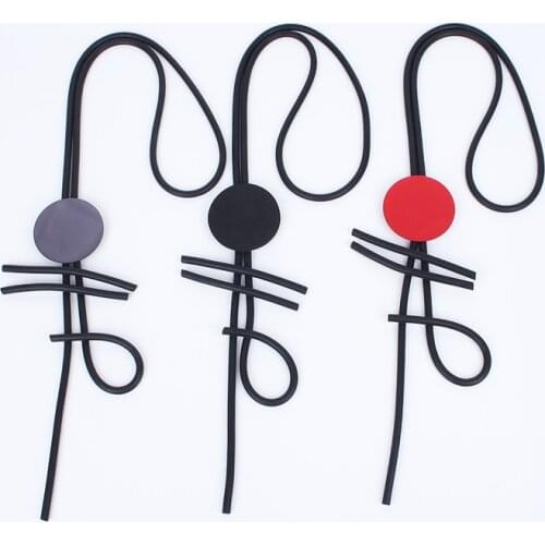 YD&YDBZ Goth Necklaces For Women 11 Colors Jewelry On The Neck Streetwear Handmade DIY Rubber Necklace Pendant Free Shipping