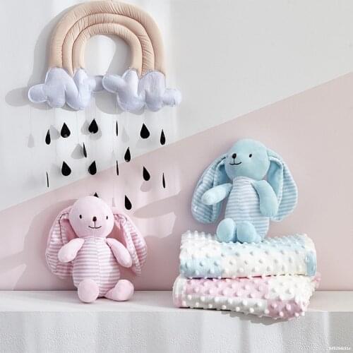 Rabbit toy Baby Blankets 75x120cm Baby Bedding Newborn Soft Warm Plush Animal Blanket