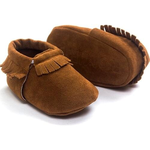 PU Leather Newborn Baby Girl Shoes Toddler Baby Moccasins For Boys Soft Botto Shoes Frist Walkers Kids Footwear Suede Crib Shoe