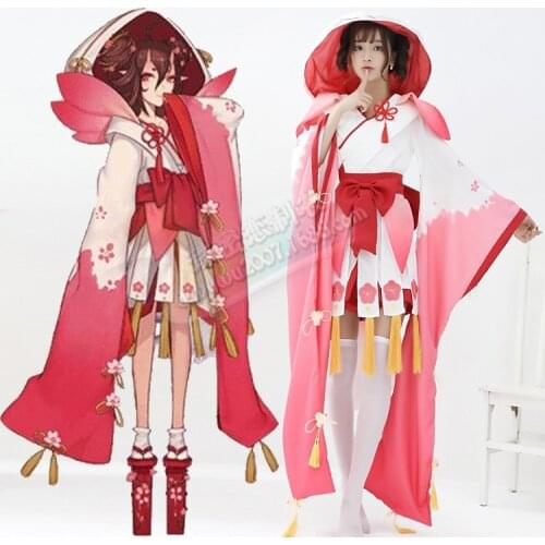 MILLYN Witch Costume Onmyoji Division COSPLAY peach demon cos initial awakening kimono pure land dance costume