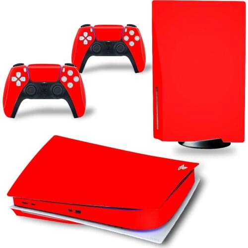 For PS5 Disc Edition Skin Sticker for Playstation 5 Console & 2 Controllers Decal Vinyl Protective Skins Style 4