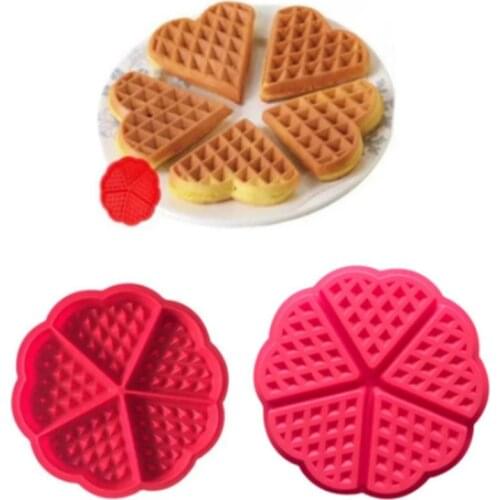 Kitchen Waffle Mold Non-stick Cake Mould Makers Kitchen Silicone Waffle Bakeware for Oven High-temperature Baking Set Bakeware