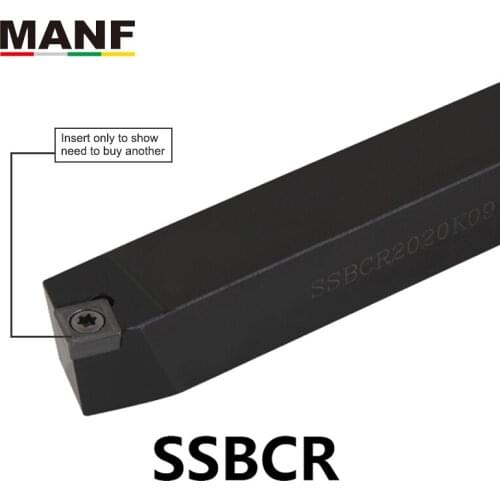 MANF lathe Turning Tools 20mm 25mm SSBCR-1212H09 Lathe Cutter Turning Tool SCMT09T3 Carbide Inserts External Turning Toolholders