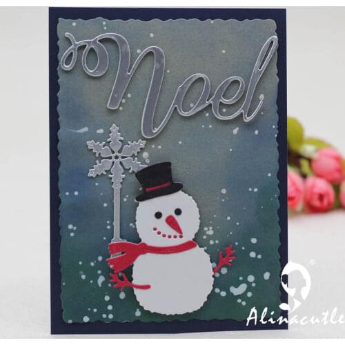 METAL CUTTING DIES cut alinacraft winter snowman Scrapbooking paper craft handmade card punch art knife cutter die cut