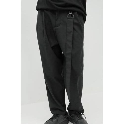 Large size couples wear with self-contained pendant belt mens casual trousers mens suit pants summer thin