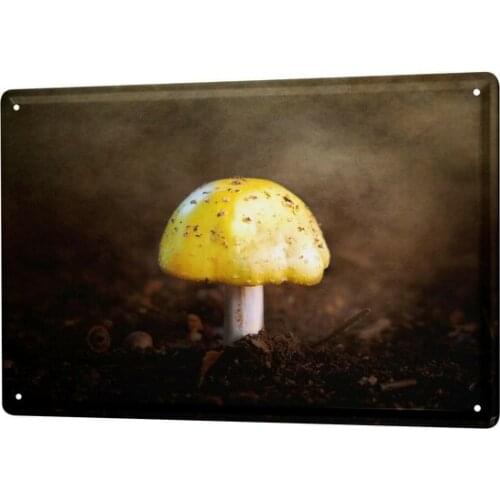 Tin Sign Plants Russula Ochroleuca