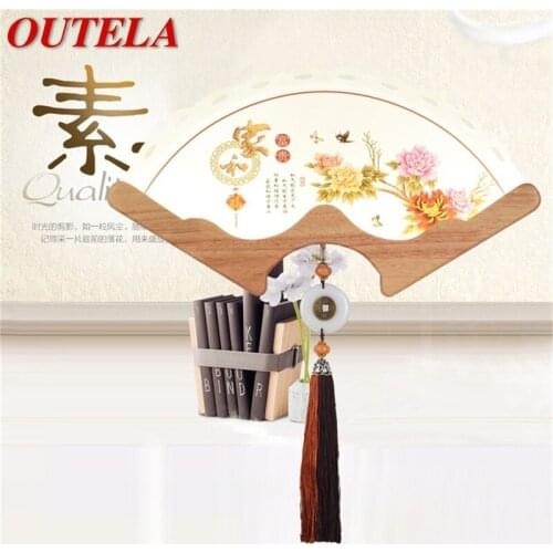 OUTELA Wall Lights Contemporary Creative Indoor LED Sconces Fan Shape Lamps For Home Corridor Study