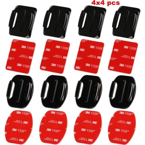 Flat Curved Floor Mount 3M VHB Sticker for Gopro Hero 9 8 7 6 5 4 3 Mount and Surface Adhesive Labels 8 PCS for SJCAM for Xiaoyi