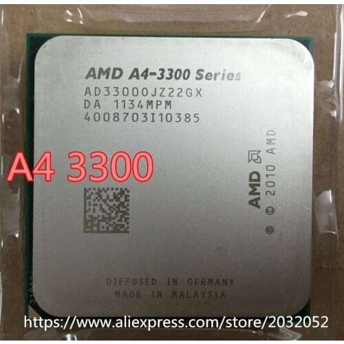 AMD A4 3300 2.5GHz 1MB 65W CPU processor FM1 scrattered pieces A4-3300 APU