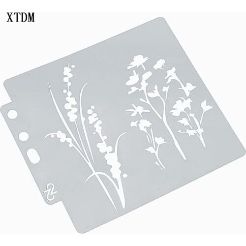 Rice plastic mold shield DIY cake scrapbook stencils hollow Embellishments printing lace ruler Valentines Day