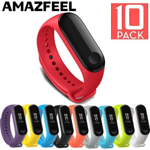 10Pcs/Pack For Mi band 5 Bracelet Strap For Xiaomi MiBand 5 3 4 Wrist Strap Silicone For Xiaomi Miband 5 Bracelets Accessories