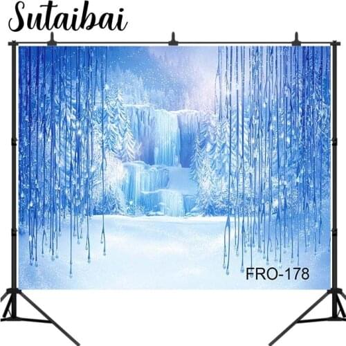 Snow Queen Backdrop Ice Snow White World Princess Birthday Party Photography Background for Photo Studio Prop
