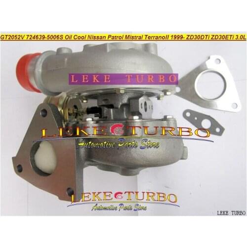 Oil Cooled Turbo GT2052V 724639-5006S 705954-0015 724639 705954 Turbocharger For NISSAN Patrol MISTRAL Terrano ZD30 ZD30ETi 3.0L